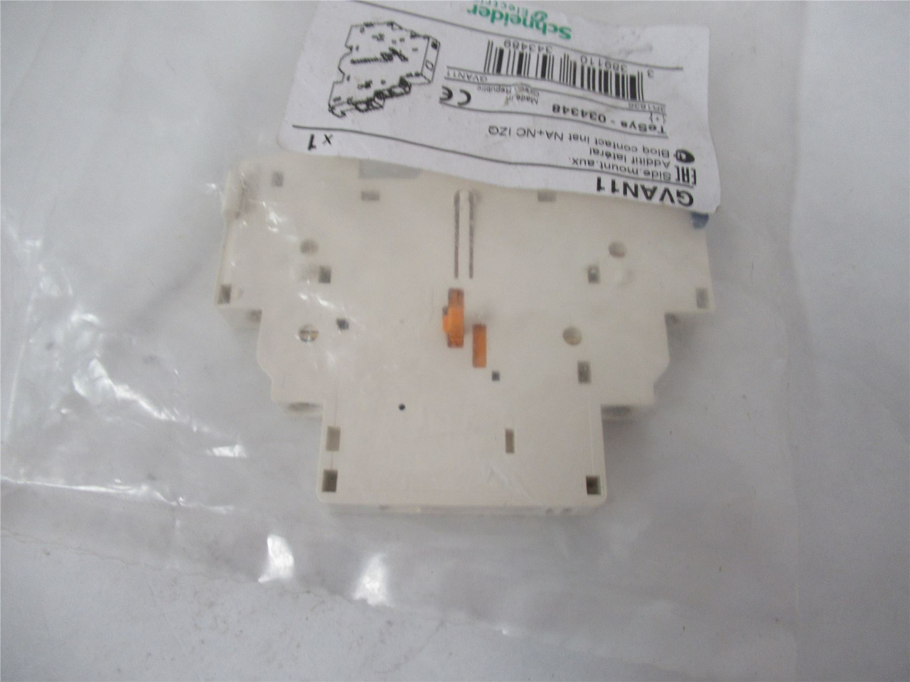 Schneider GVAN11; AuxilaryContact Block 6A 1 N.O. and 1 N.C.