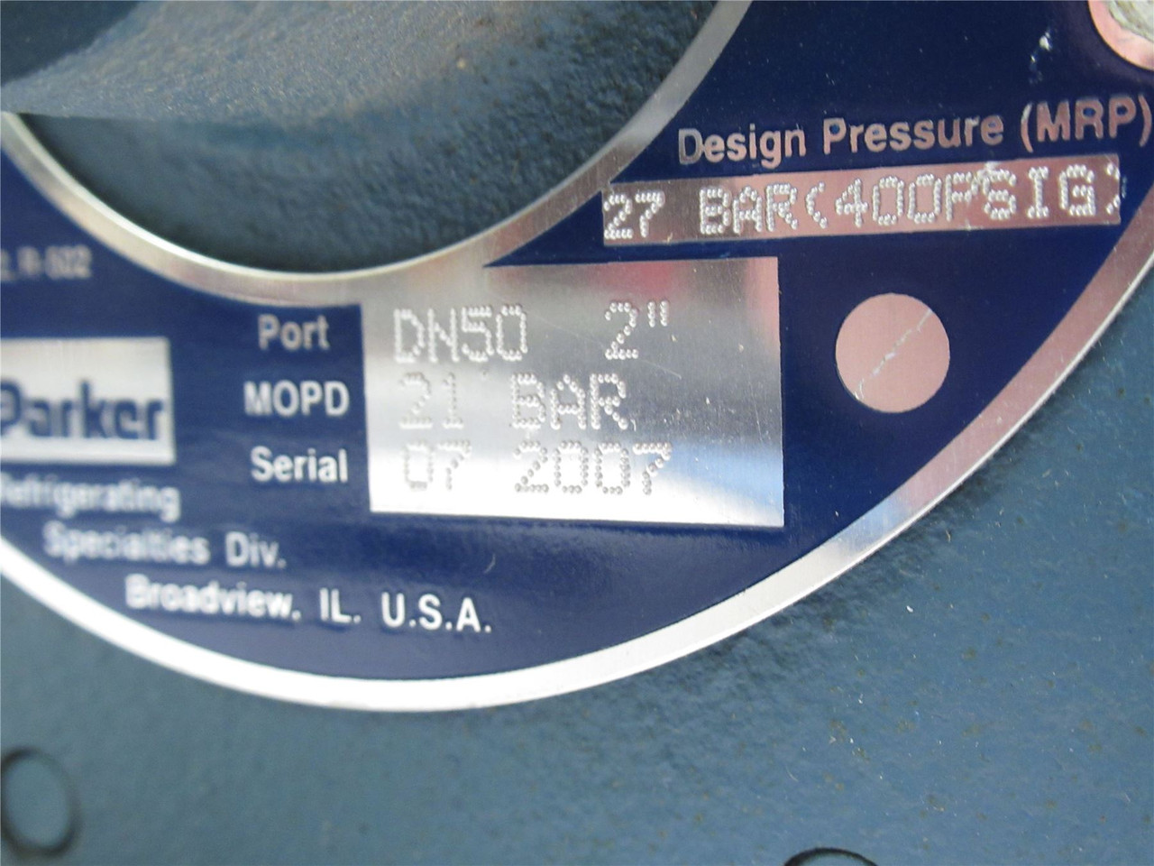 Parker SA4-2"; Refrigerant Valve  2" DN50 Flange; 400PSIG