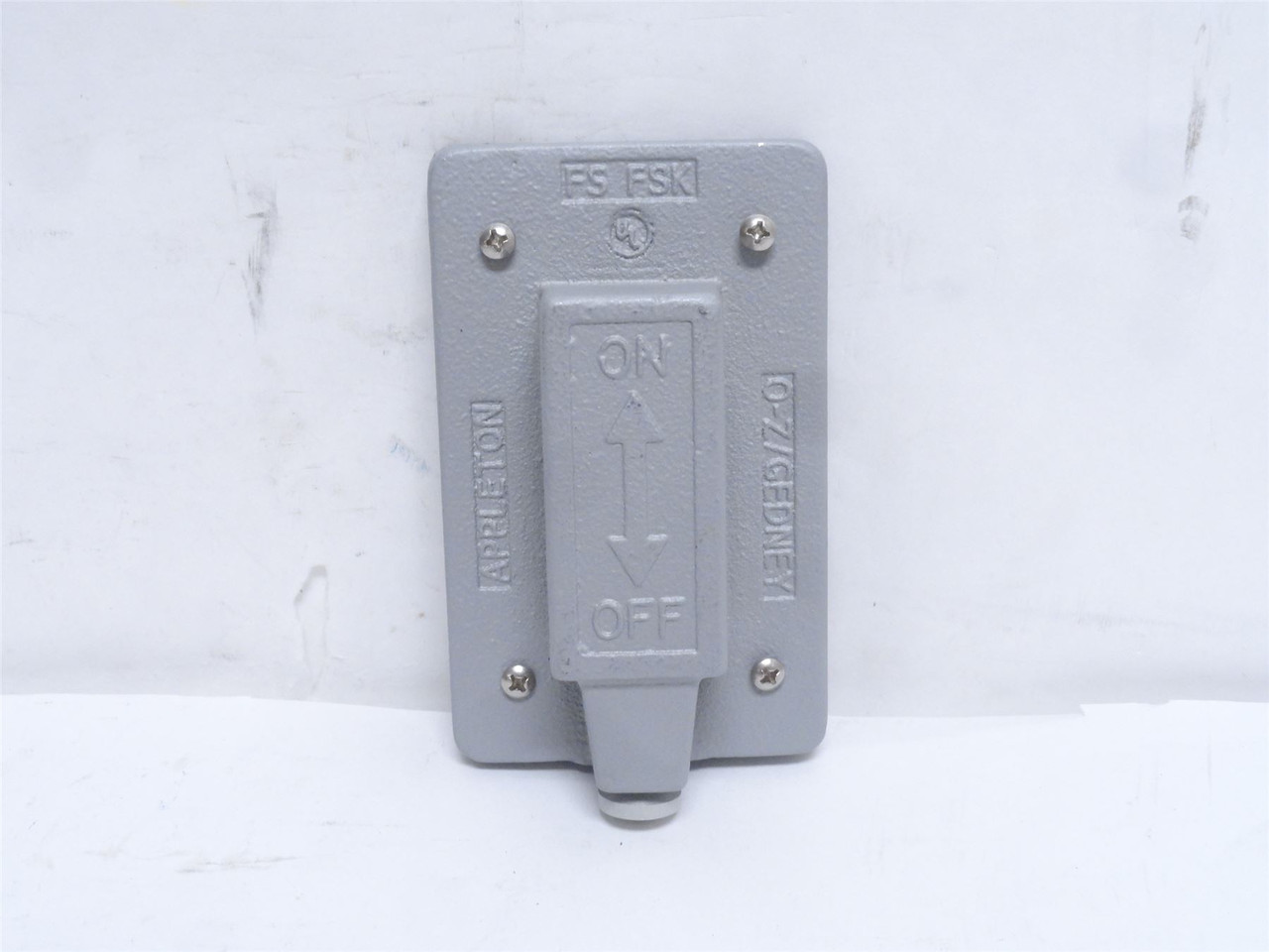 Appleton FSK1VTS; Malleable Iron Weatherproof Cover; 1-Gamng
