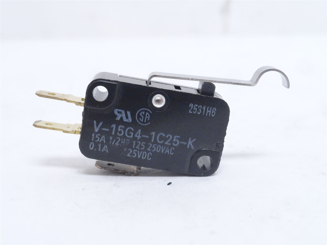 Omron V-15G4-1C25-K; Lot-5; Snap Action Switches; 15A; 250VAC