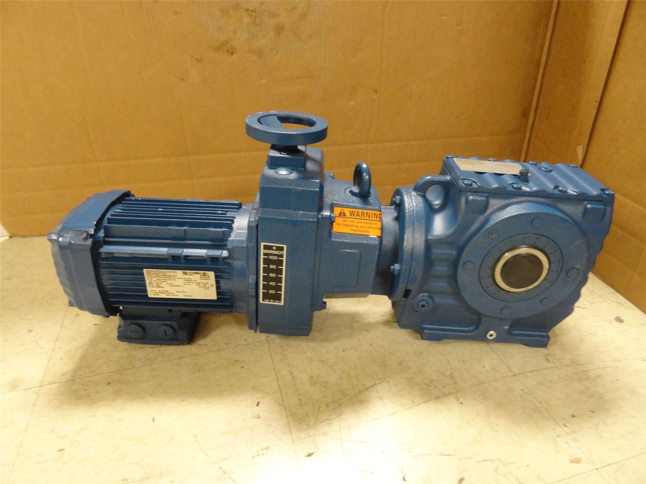 SEW SA67D16BDRN80M4/DH; AC Gearmotor; 217:1 Ratio; 0.75kW