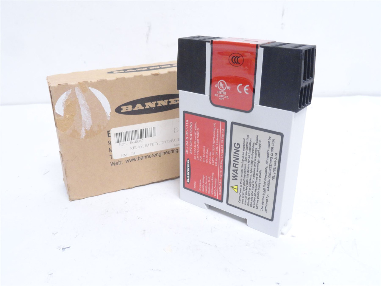 Banner IM-T-9A; Safety Relay 61425; 24VDC; 100mA; IP20
