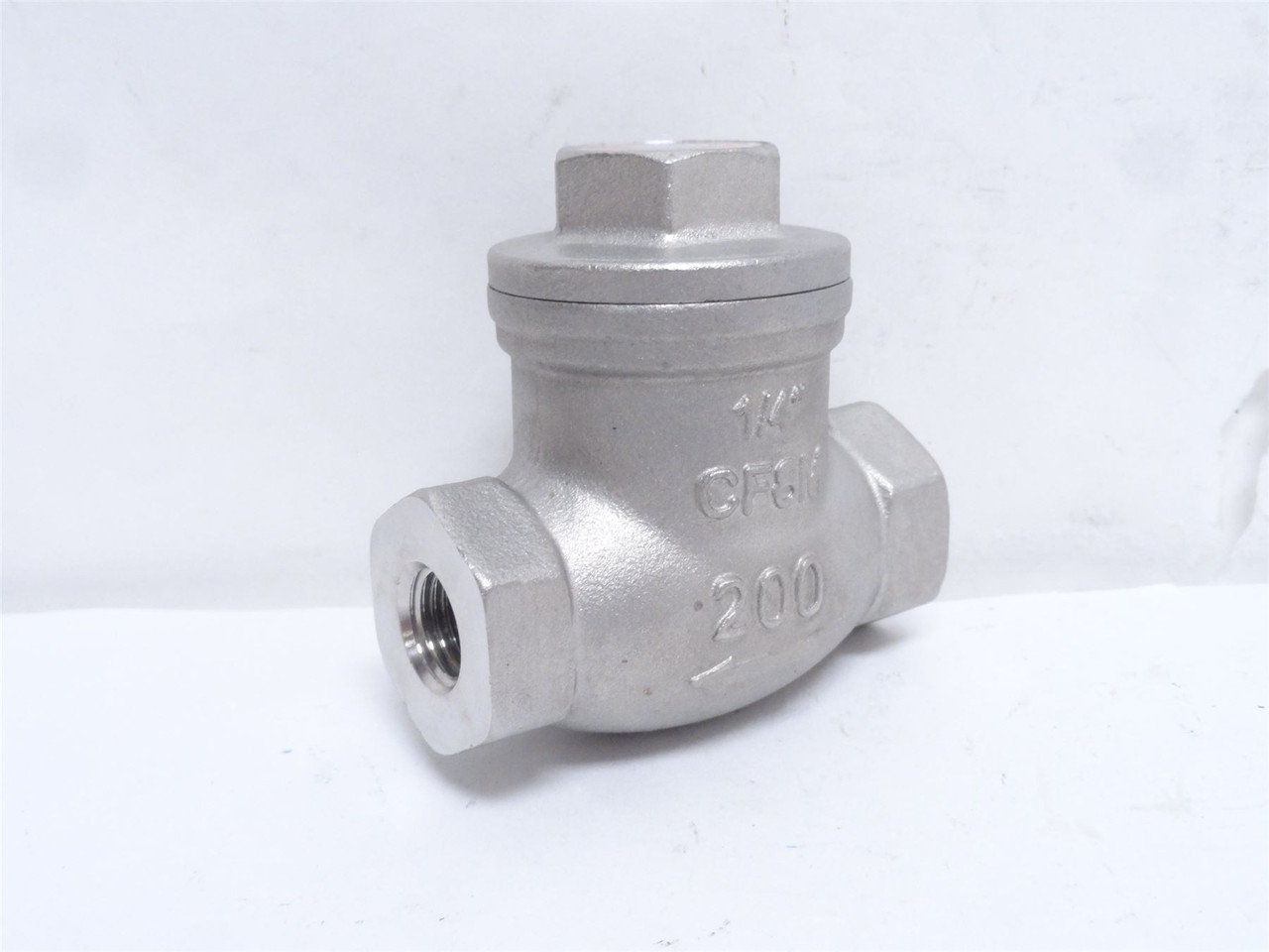 Sharpe 20276-1/4; Swing Check Valve SS-316; Y Pattern; 1/4NPT