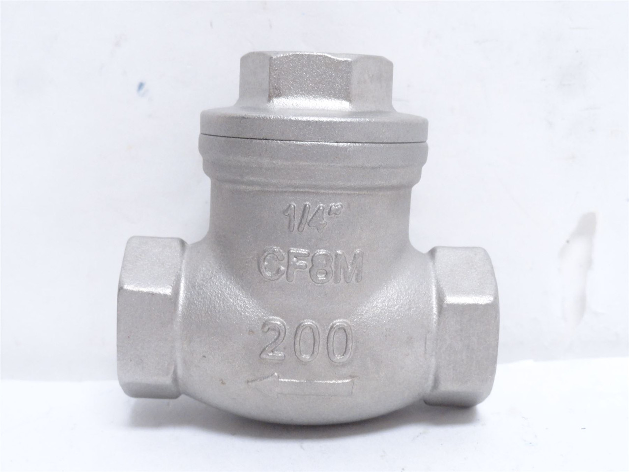 Sharpe 20276-1/4; Swing Check Valve SS-316; Y Pattern; 1/4NPT