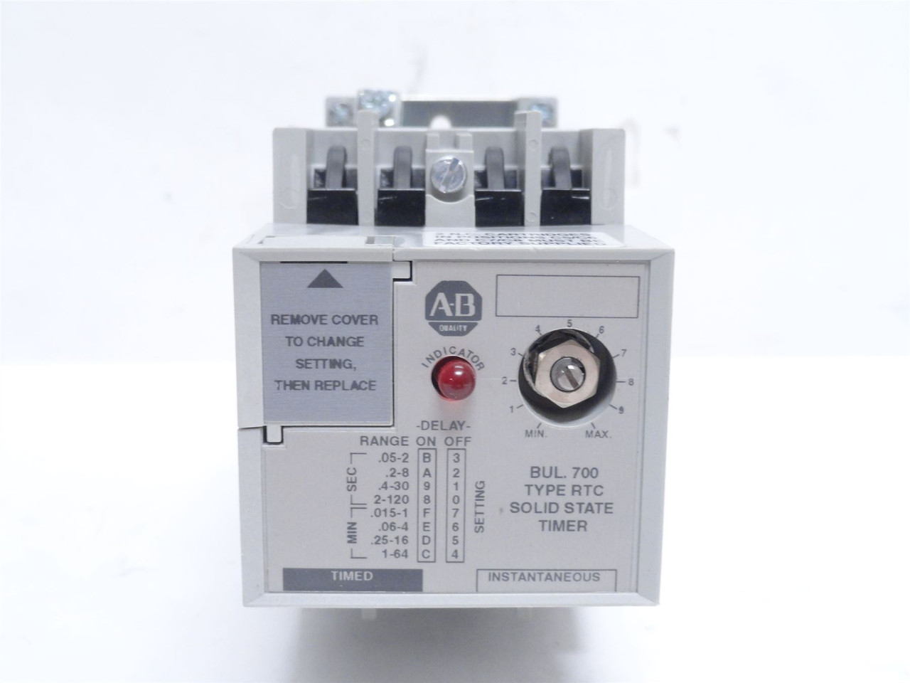 Allen-Bradley 700-RTC00000U1; Timing Relay; 120-600VAC