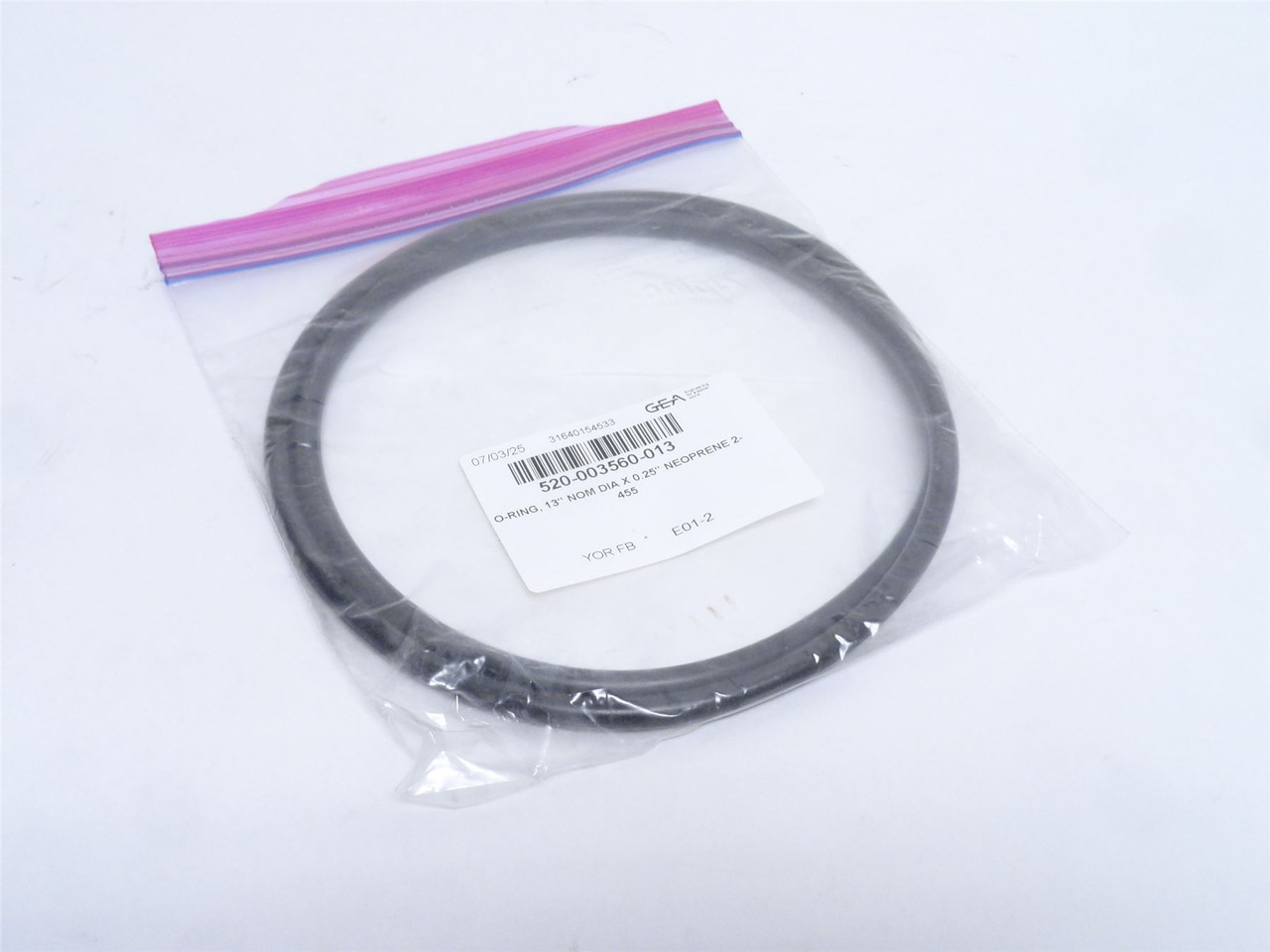 GEA 520-003560-013; O-Ring; 13" Diameter x 1/4"OD