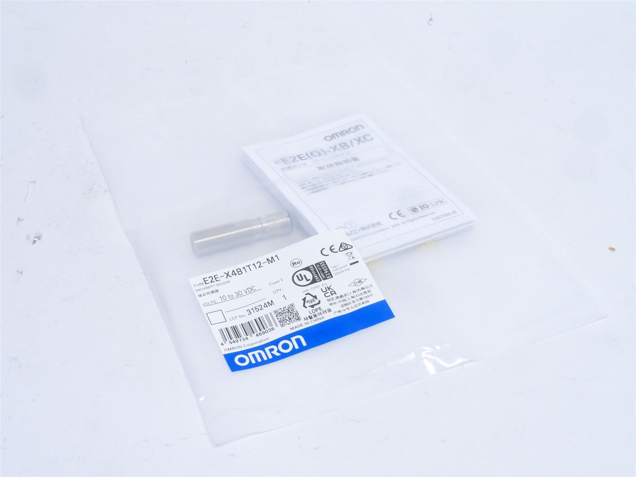 Omron TYPEE2E-X4B1T12-M1; Proximity Sensor; 10-30VDC; 4-Pin