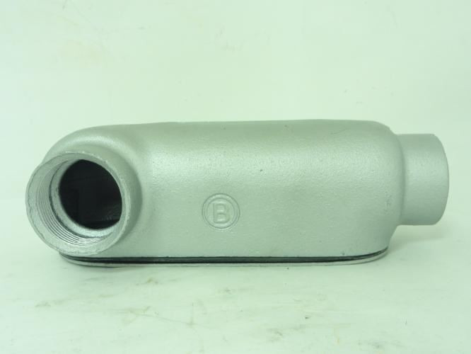 Bridgeport LL-64CG; Conduit Body w/Cover & Gasket; 1-1/4"NPT