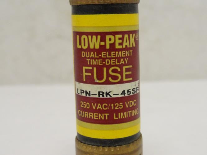 Bussmann LPN-RK-45SP; Dual Element Time Delay Fuse; 45 Amp