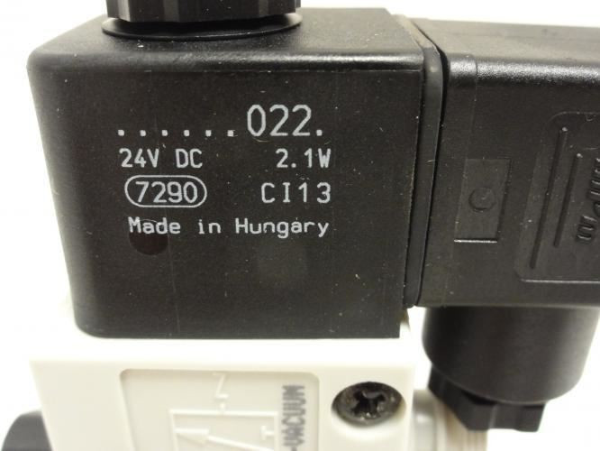 Rexroth 5727980220; Solenoid Vavlve Assy; 3/8" Tube;Coil: 24VDC