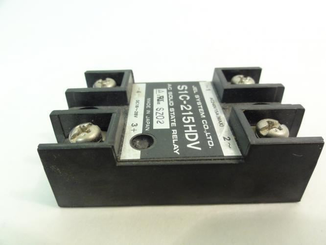 Jel System S1C-215HDV; Soild State Relay; 15A; 240VAC; 18-28VDC