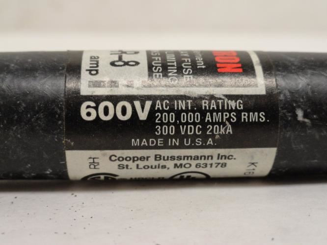 Bussmann FRS-R-8; Fusetron Dual Element Time Delay Fuse 8A
