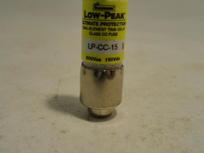 Bussmann LP-CC-15; Fuse;15A; 600VAC; 150VDC
