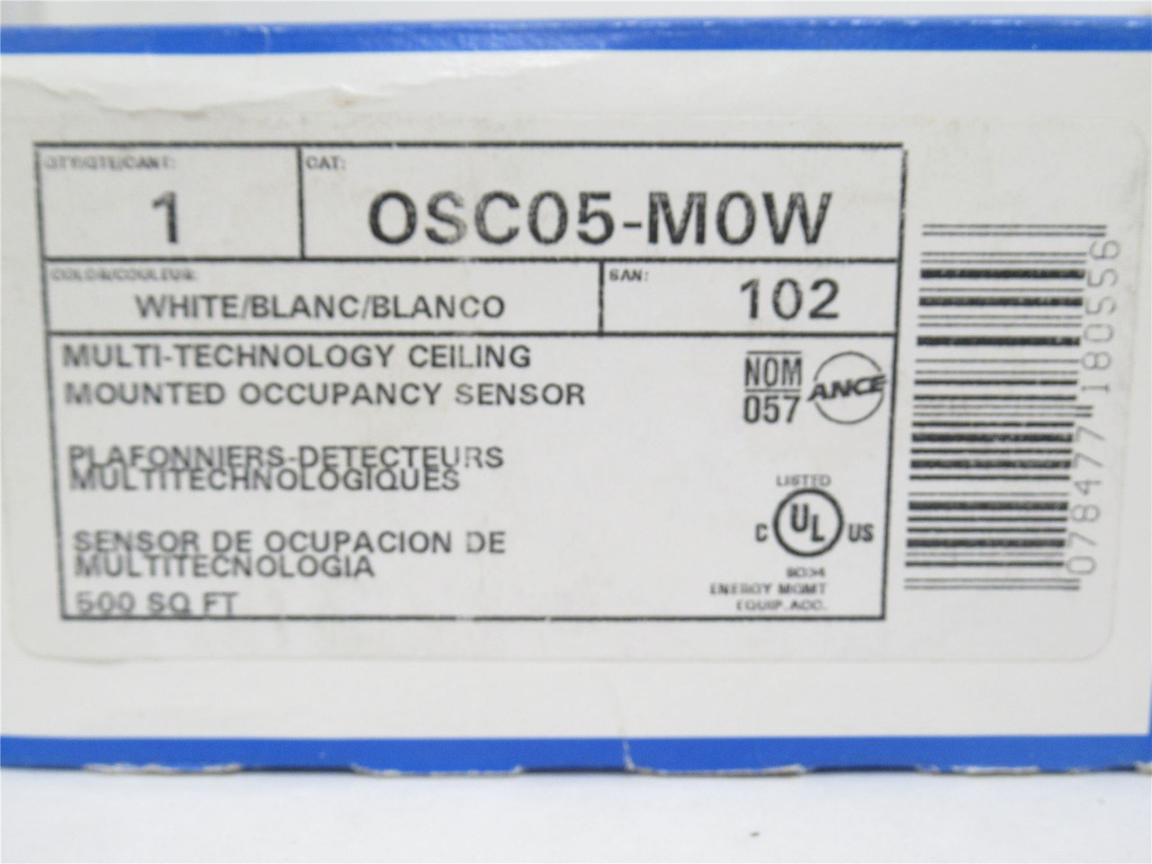 Leviton OSC05-M0W; Occupancy Sensor; Ceiling Mount; 180Deg