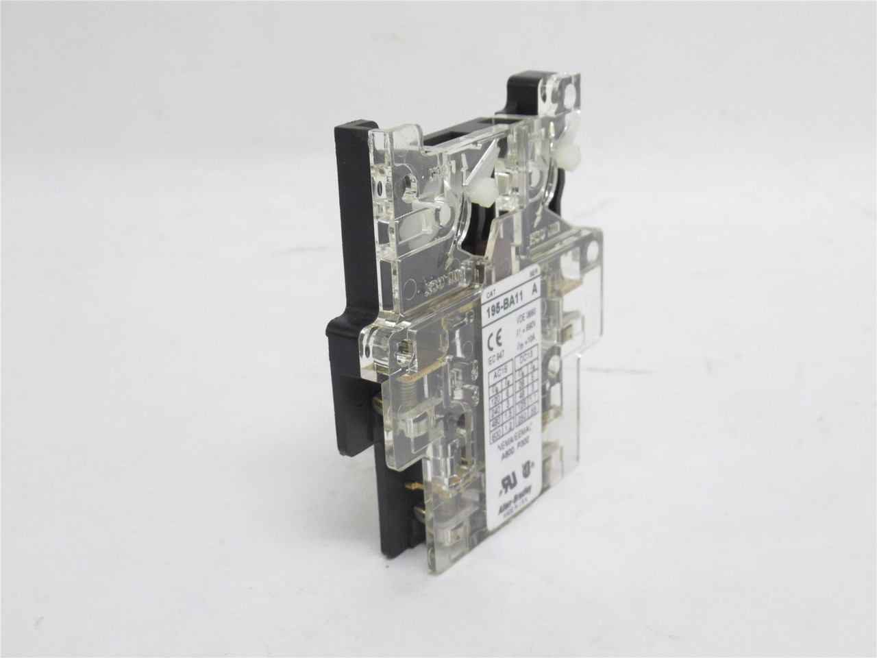 Allen-Bradley 195-BA11; Auxiliary Contact; 10A; 660VAC