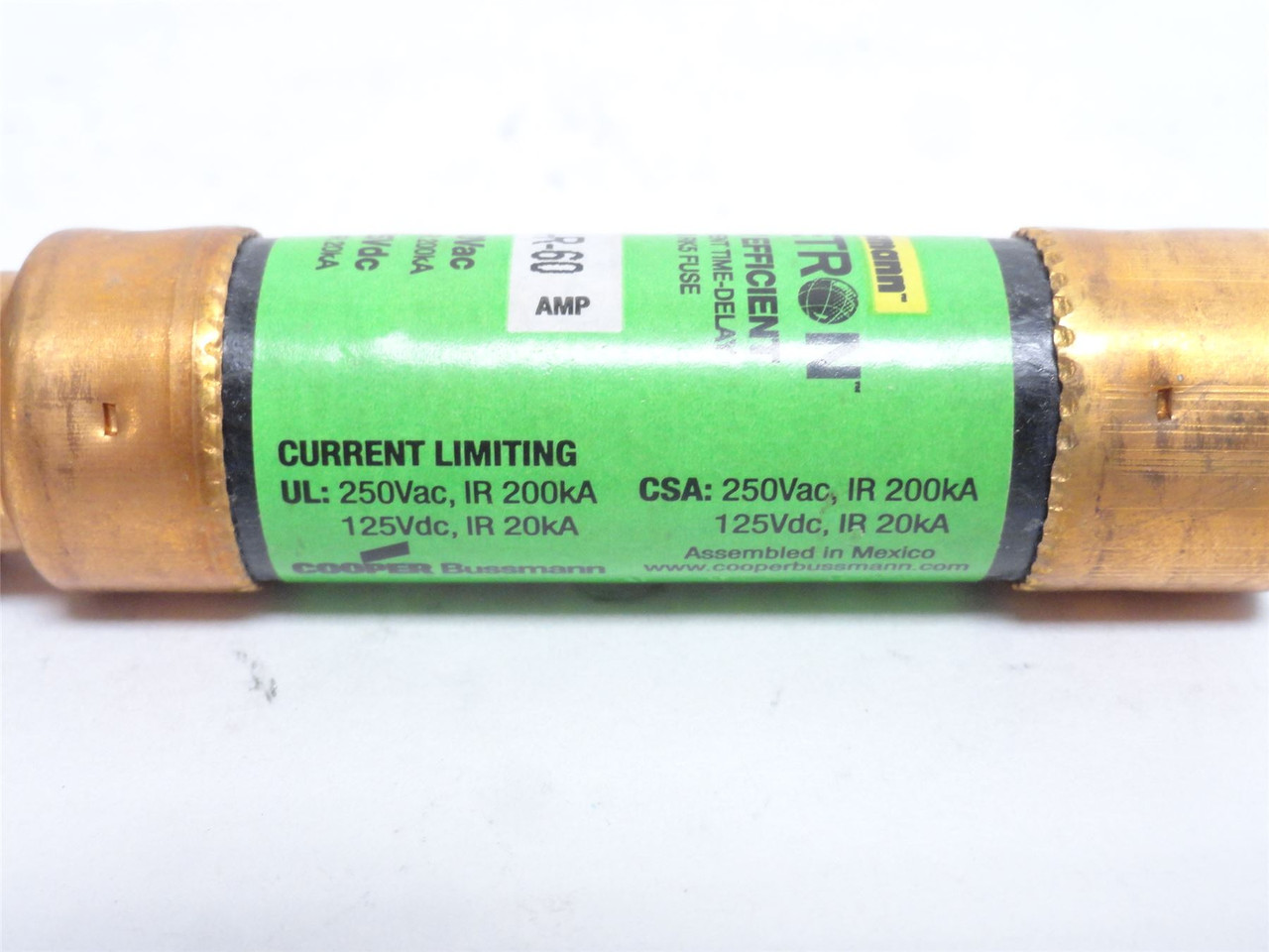 Bussmann FRN-R-60; Fusetron Time Delay Fuse 60A 250VAC/125VDC