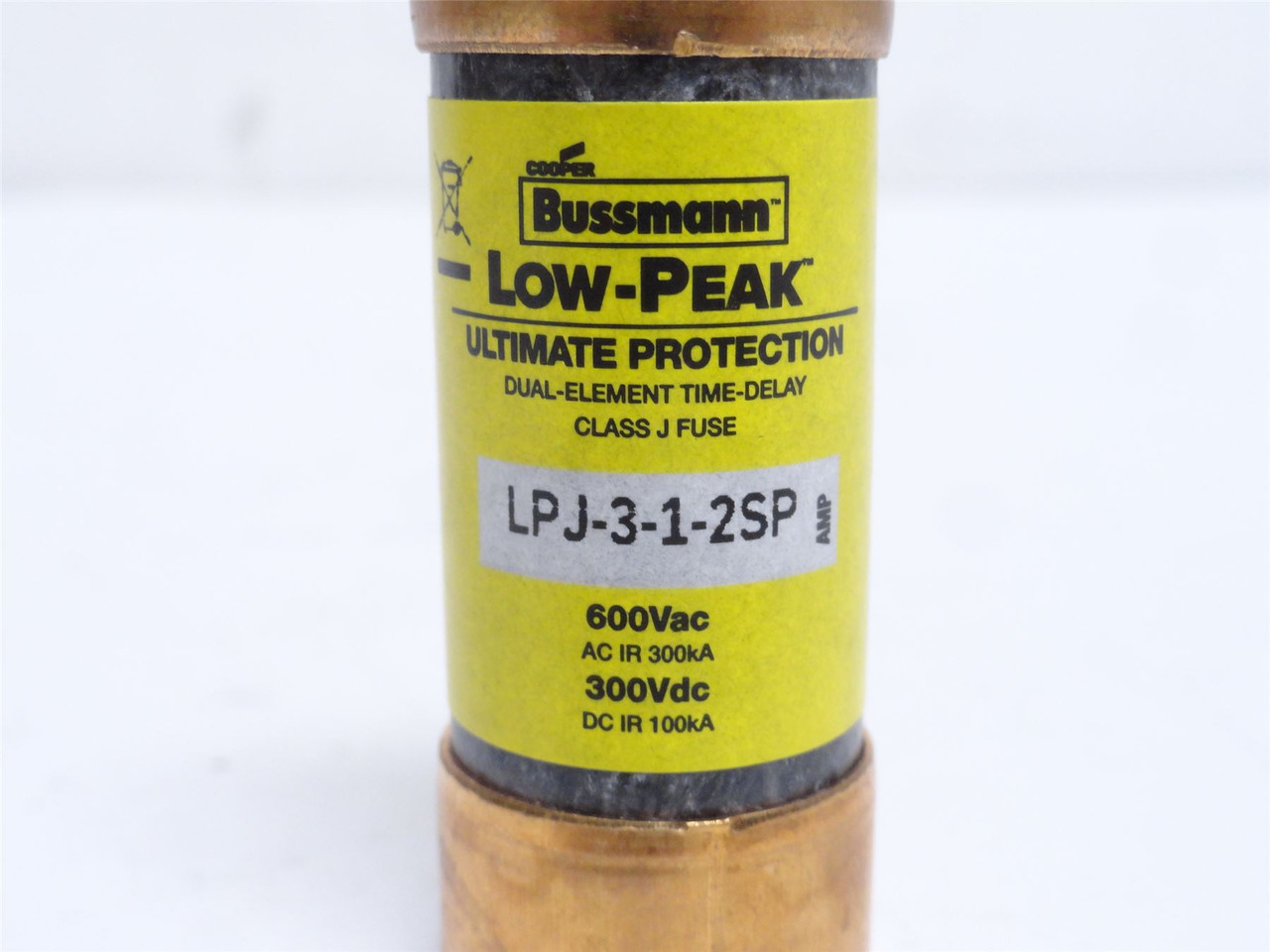 Bussmann LPJ-3-1/2SP; Time-Delay Fuse; 3.5A; 600VAC/300VDC