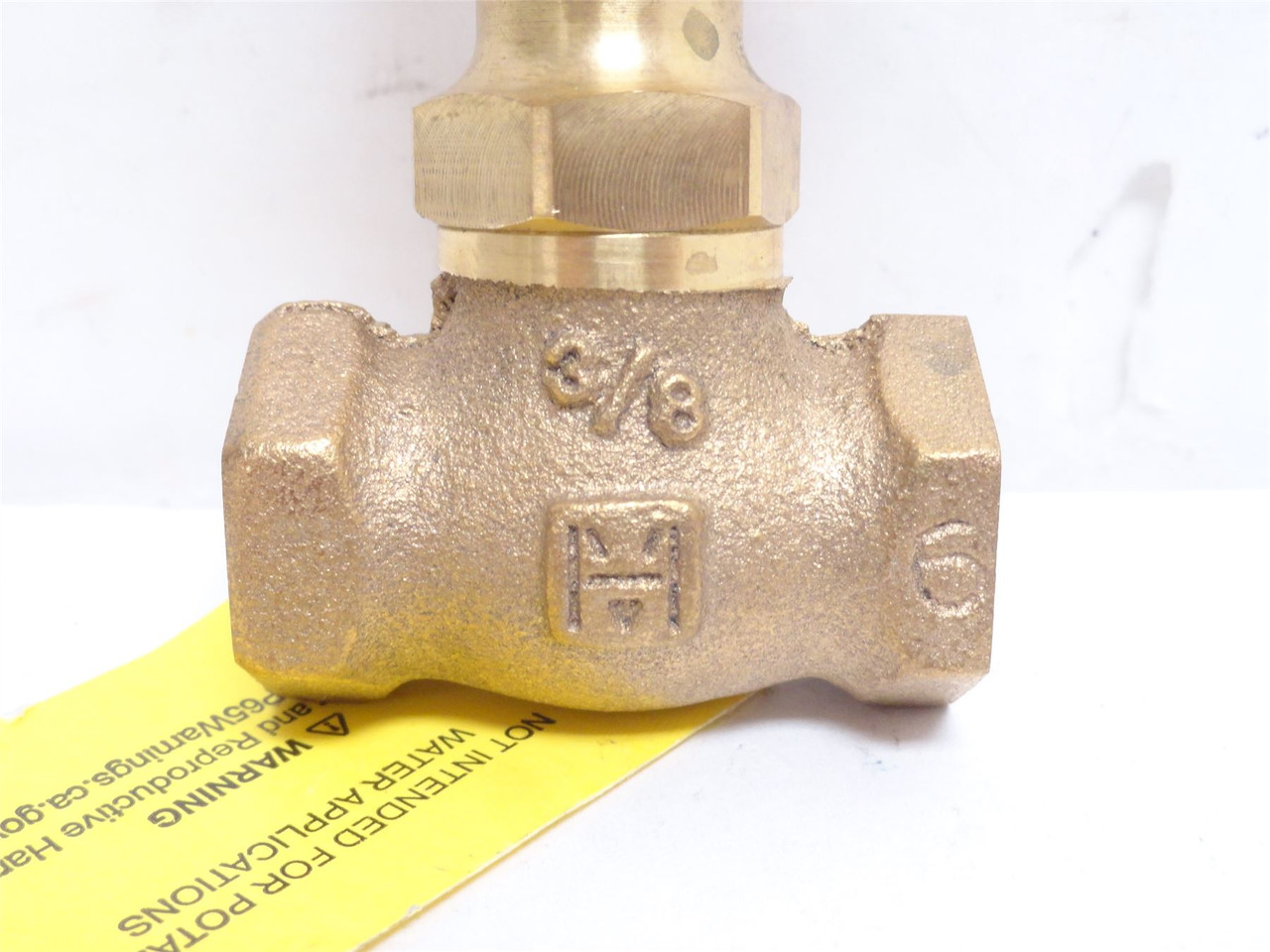 Milwaukee Valve 600X3/8; Bronze Needle Valve; 3/8NPT; 200PSI