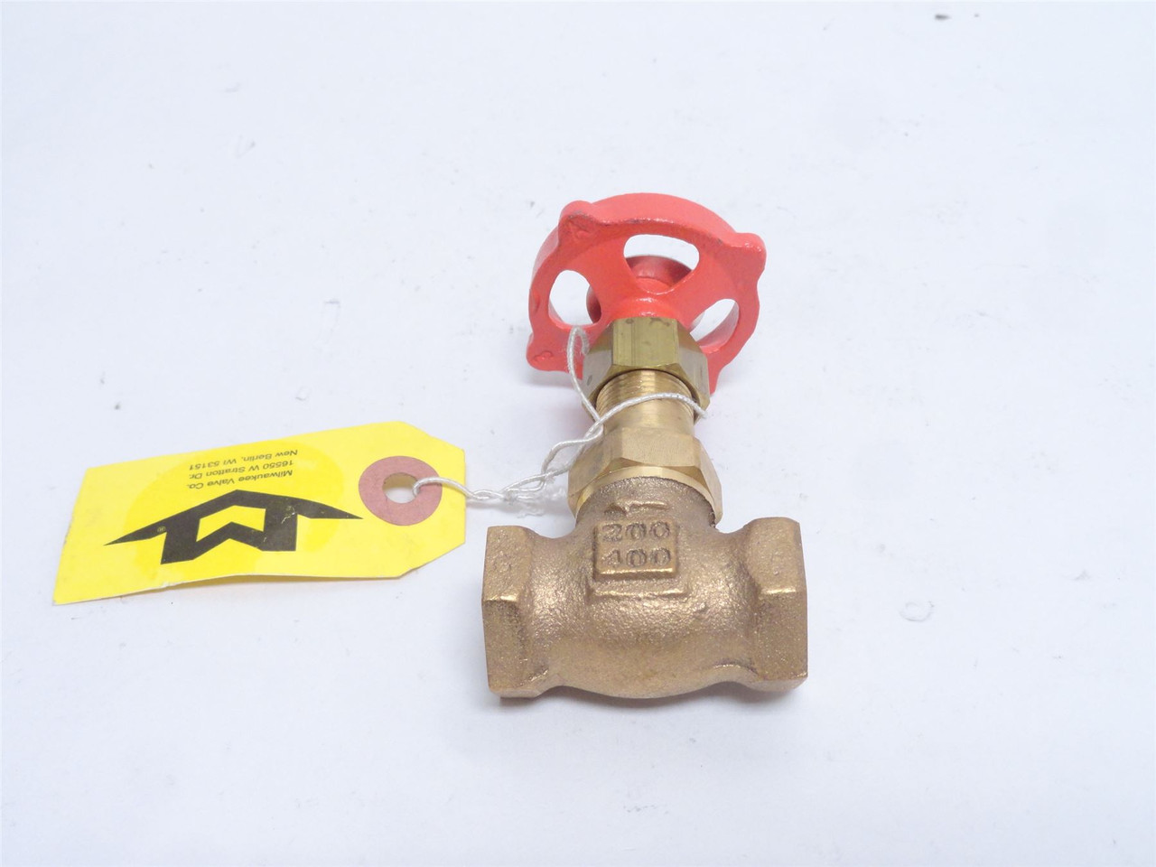 Milwaukee Valve 600X3/8; Bronze Needle Valve; 3/8NPT; 200PSI