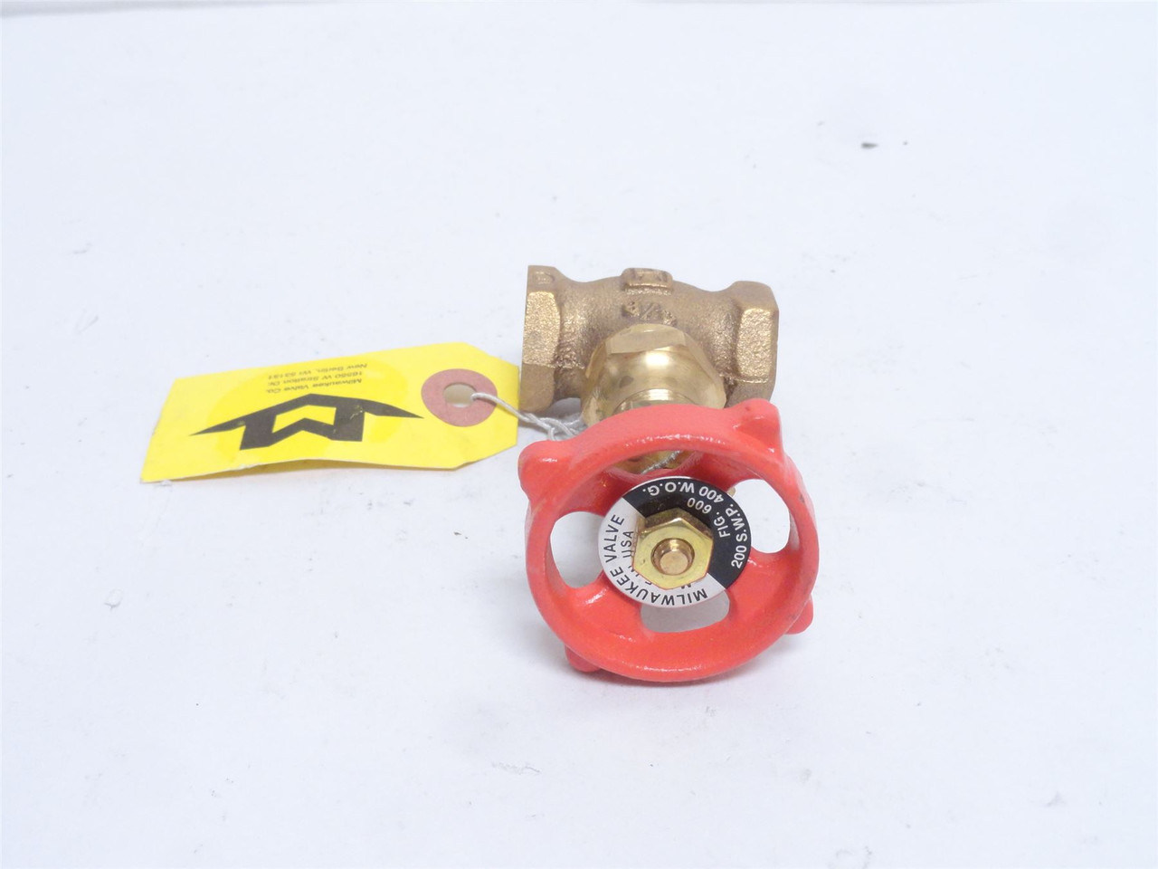 Milwaukee Valve 600X3/8; Bronze Needle Valve; 3/8NPT; 200PSI
