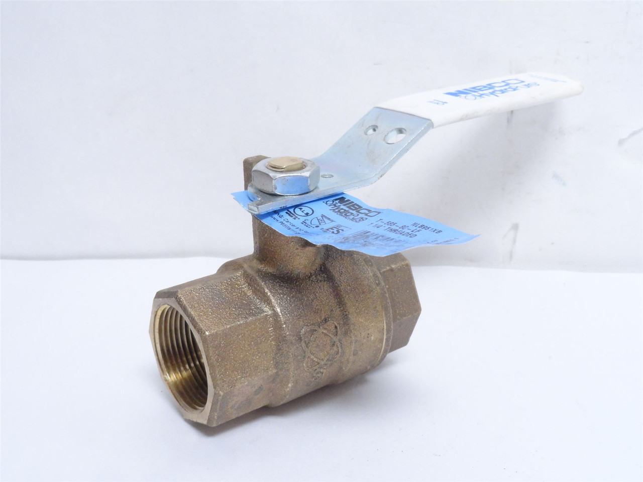 Nibco T-585-80-LF-1-1/4; Lead-Free Bronze Ball Valve; 1-1/4NPT
