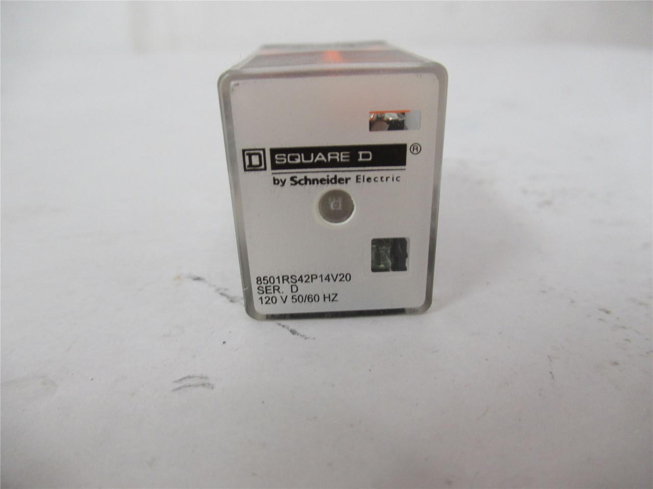 Square D 8501RS42P14V20; Relay DPDT-15A; Coil: 120VAC