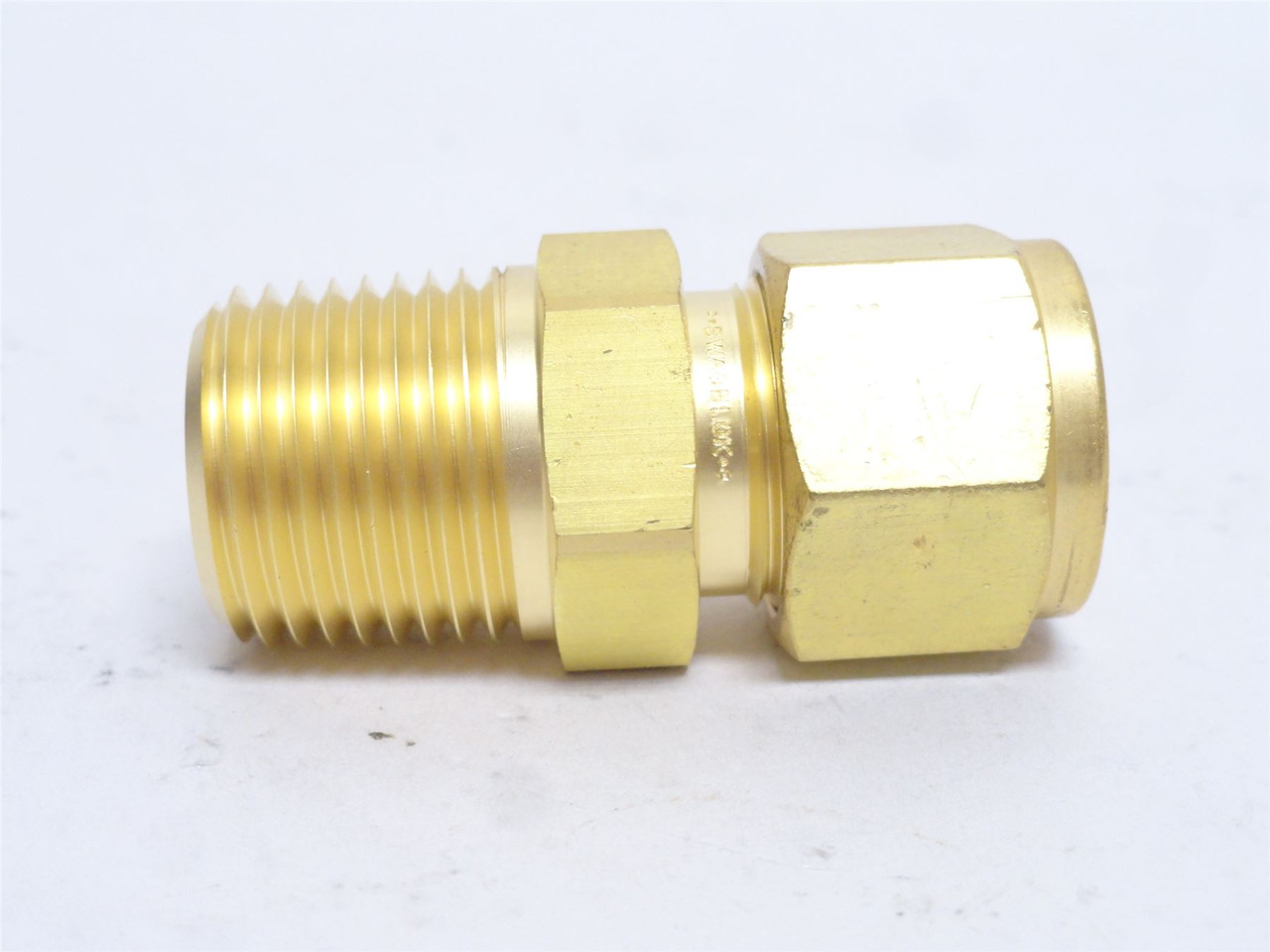 Swagelok B-810-1-8; Brass Tube Fitting; 1/2" Tube x 1/2NPT