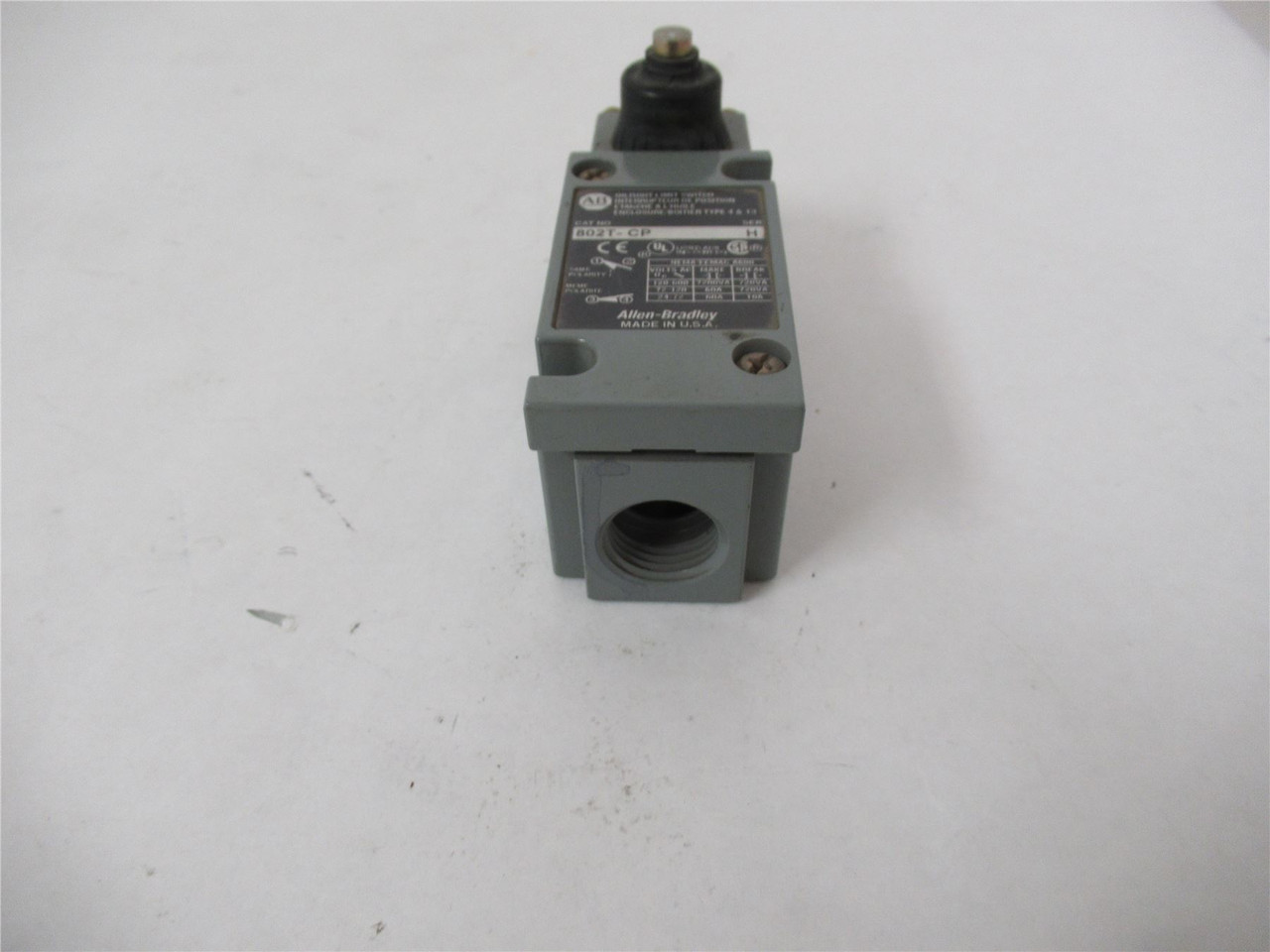 Allen-Bradley 802T-CP SerH; Limit Switch 10A 2 Circuits 1NO1NC