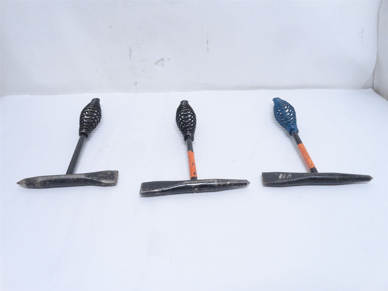 Radnor 64002008; Lot-3; Coil Handle Chipping Hammer W/Cone & Chisel