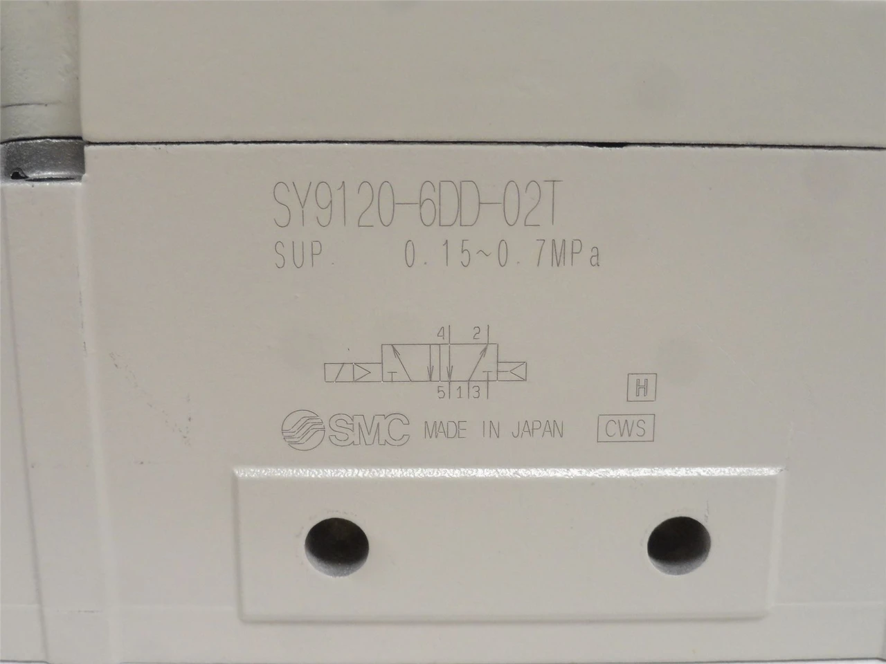 SMC SY9120-6DD-02T; Solenoid Air Control Valve .07MPa; 12VDC
