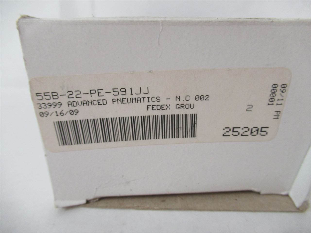 MAC 55B22PE591JJ; Solenoid Valve 3 Way 3/8" NPTF 24VDC NO