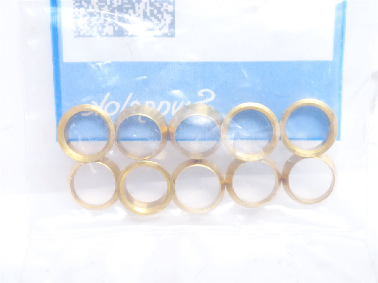 Swagelok B-603-1; Lot-21; Brass Front Ferrules; Size: 3/8"
