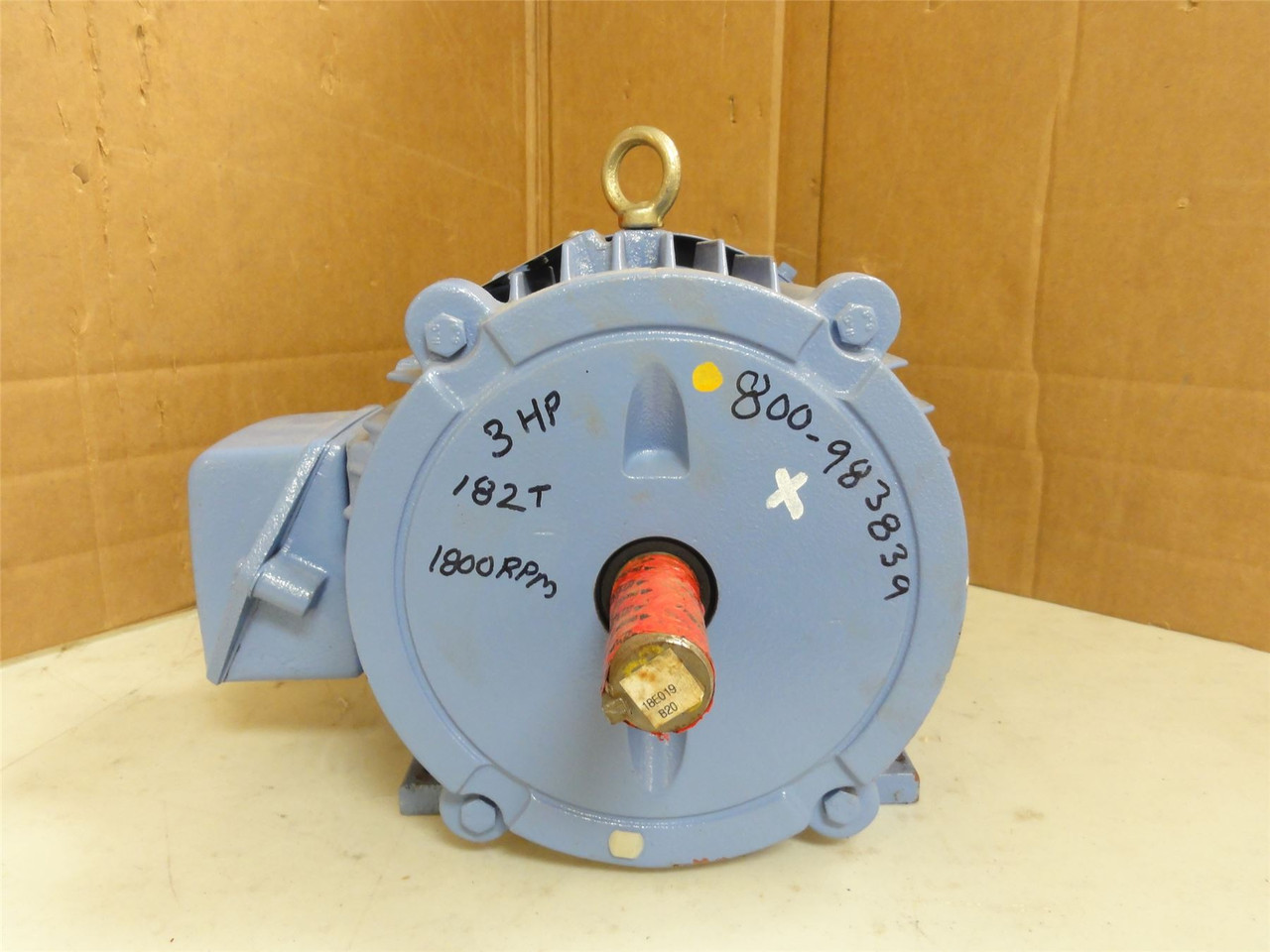 Hyundai HKS182SR235N; AC Motor; 3HP; 208V; 1800RPM; 3-Phase