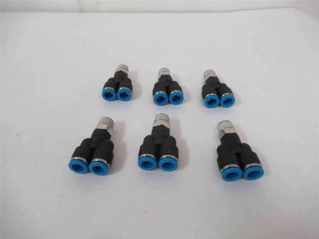 Festo QSY 1/4-8; Lot-6 Push-In-Y 8mm Tube - Male thread R1/4