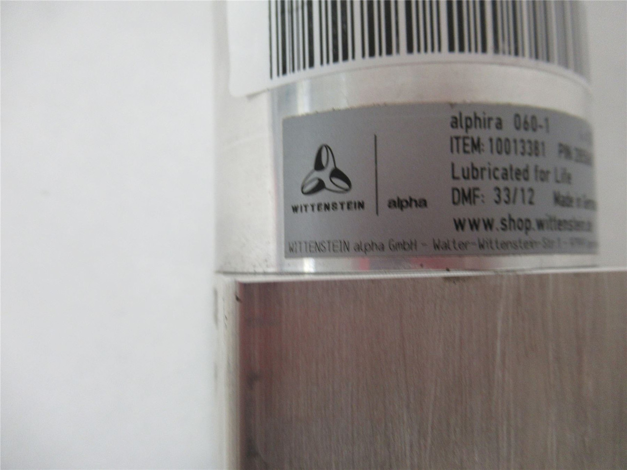 Wittenstein 10013381; Alphira Gearbox 060-1 I=10 1