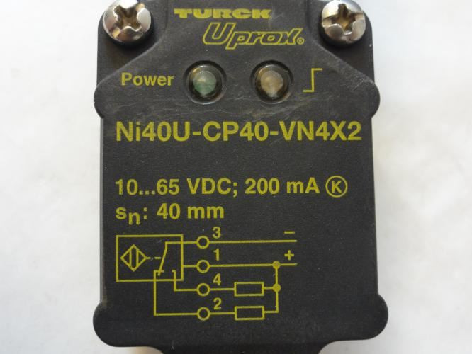 Turck Ni40U-CP40-VN4X2; Inductive Proximity Sensor;10-65VDC