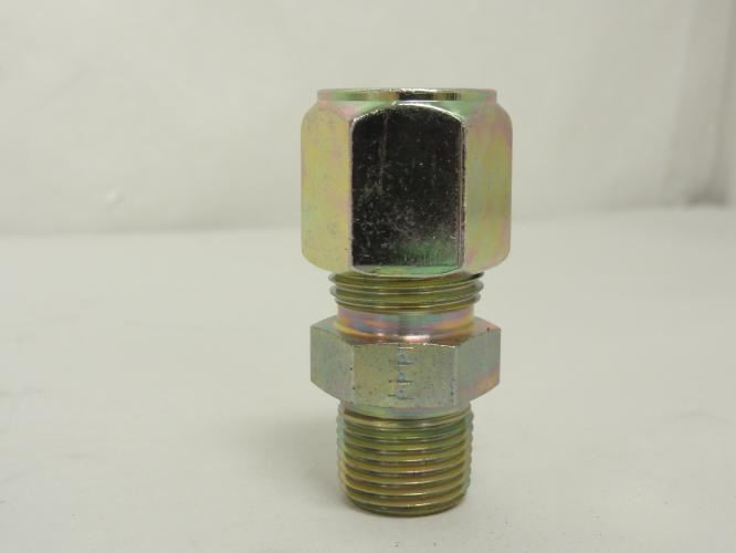 Parker 4-8 FBZ; Compression Fitting 1/4 NPT x 1/2" Tube