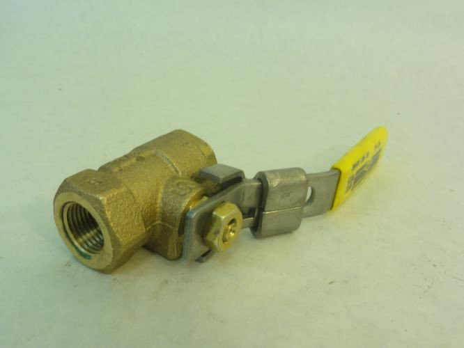Milwaukee Valve BA100 LDA 38; Bronze Ball Valve; 3/8" NPT