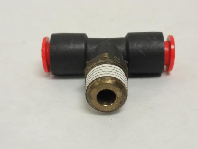 SMC KQT09-35S; Lot-2; Male Branch Tee; 5/16" Tube x 1/4 MNPT