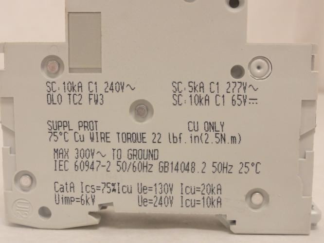 Schneider MG24111; Supplementary Protector; 2A; 1P; 277VAC