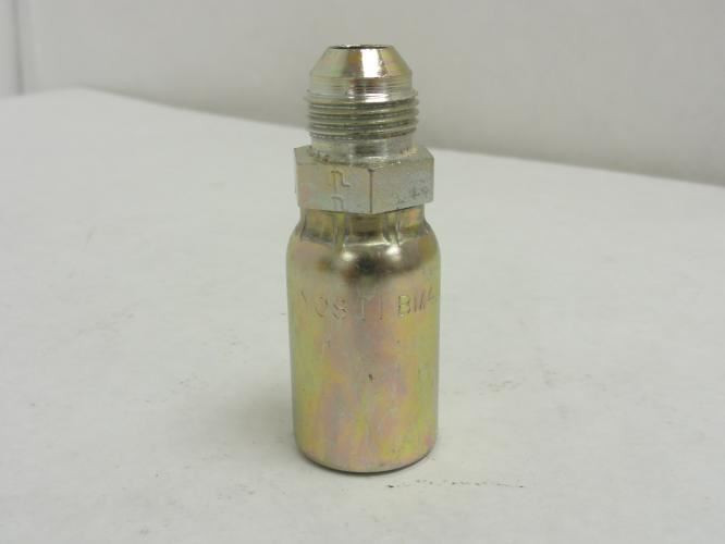 Parker 103HY-8-8; Crimp Coupler 1/2 JIC to # 8 Hose