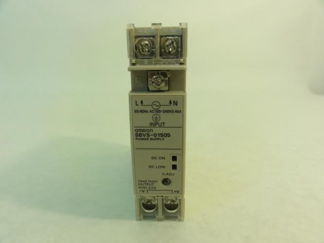 Omron S8VS-01505; Power Supply; 100-240VAC; Out: 5VDC; 2A