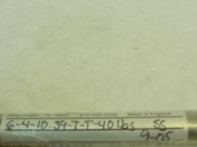 Industrial Gas Springs 6-4-10.39-T-T-40LBS; Compression Spring