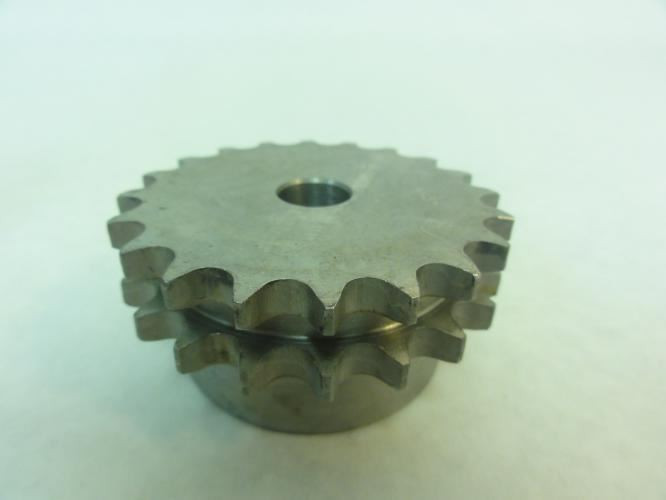 PT International 06B-2-20B-12mm; Double Sprocket; # 06B; 20T; 12mm ID