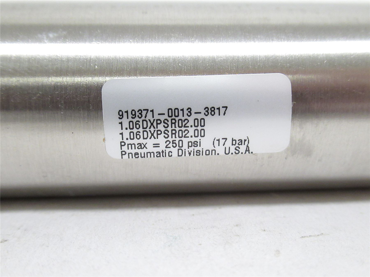 Parker 1.06DXPSR02.00; Air Cylinder; SS; 1.06"ID x 2" Long
