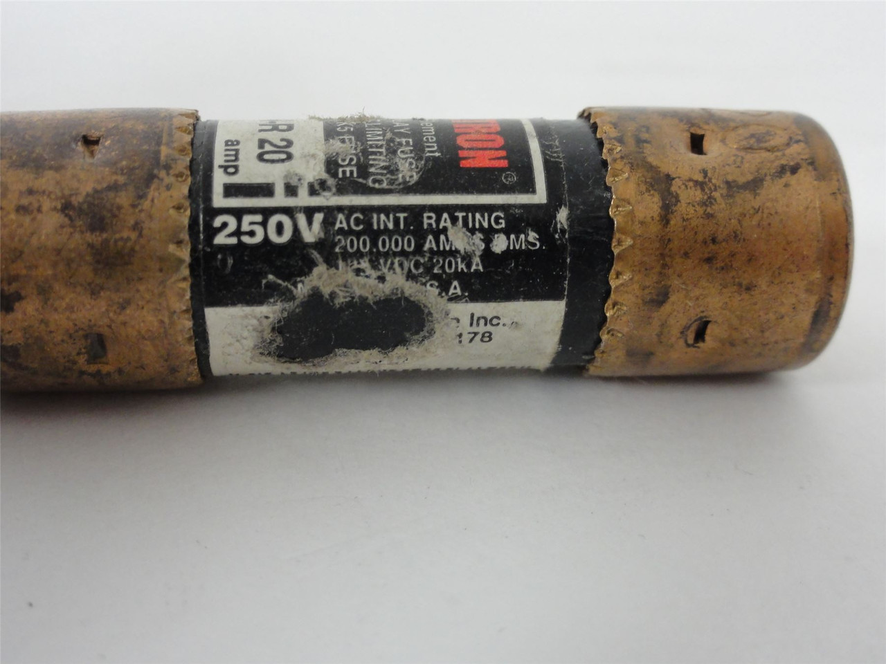 Bussmann FRN-R-20; Fuse; 20A; 250VAC