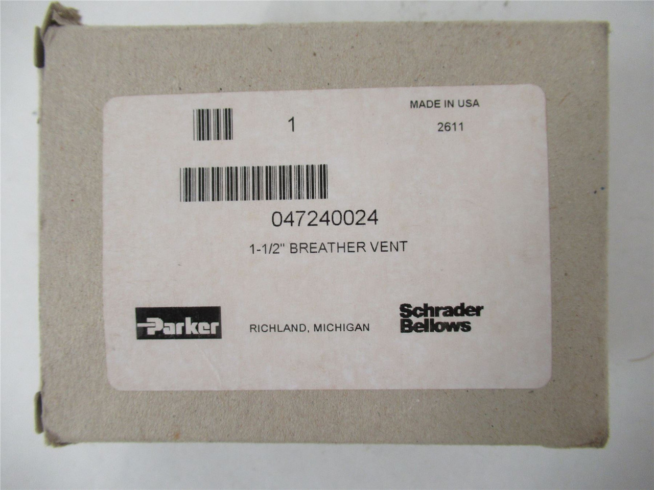 Parker 47240024; Sintered Bronze  Breather Vent 1-1/2"