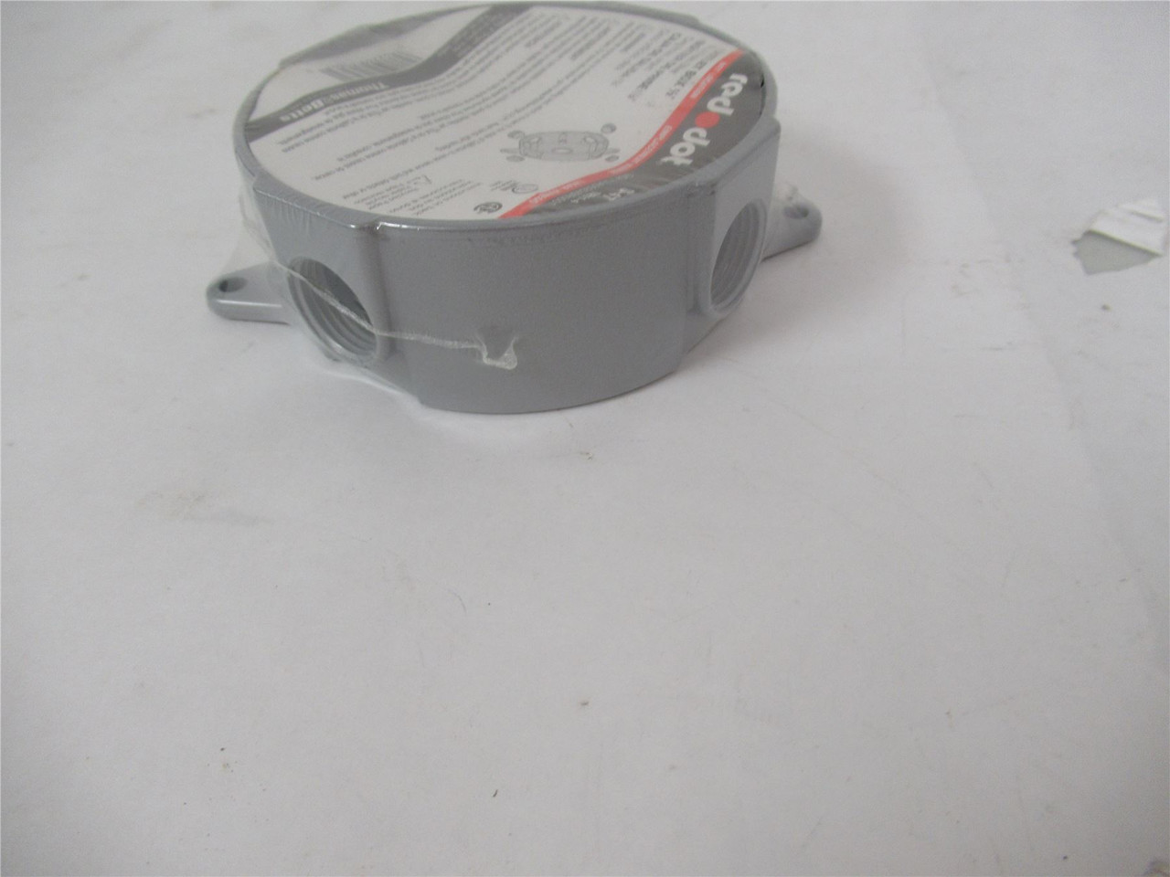 Red Dot S-47; Outlet Box 1/2" 5 Hole
