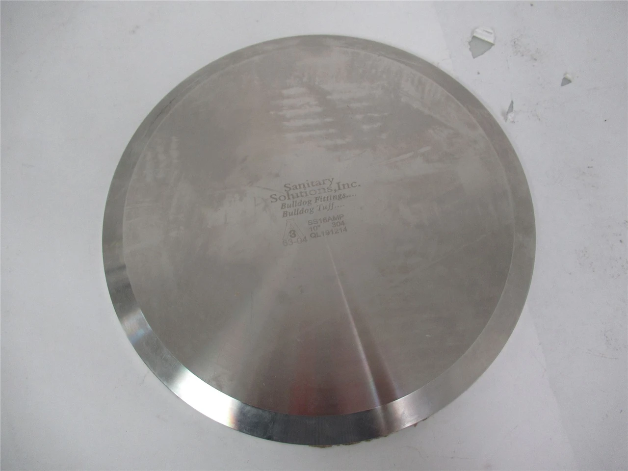 Sanitary Solutions SS16AMP-10-304; 304SS End Cap 10" Size