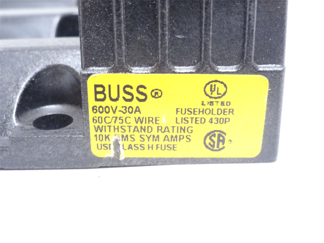 Bussmann H60030-3C; Fuse Block; 30A; 600VAC